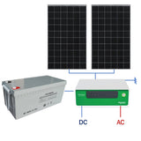 Schneider Electric Kit solaire AC - 500 Wc avec Schneider Electric 850 VA - Pour maison et petit réfrigérateur Mali